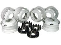 2001-2010 GM 22.5" steel wheel conversion kit recommended tire - NEWGMS225