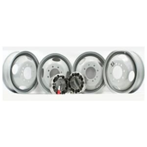 Dual Wheel Rear Conversion Kit for 2001-2002 Dodge Truck or Van Equipped with Rear Disc Brakes with Four Steel Sixteen Inch Dual Wheels - AA-1DDP