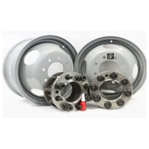 Front conversion kit for 1971-2000 Chevy/GMC truck & van rear drum brakes with two X45329 sixteen-inch wheels - AA-4CP
