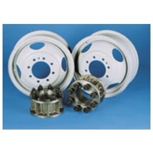 Front conversion kit for 2001-2002 Dodge truck and van using rear disc brakes with two X45334 sixteen-inch wheels - AA-4DDP