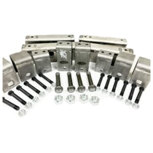 Triple Axle Hanger Kit for 2" Slipper Springs - APT388SEBX
