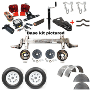 3,500 lbs. Torsion Brake Axle Trailer Kit (14" Wheels)