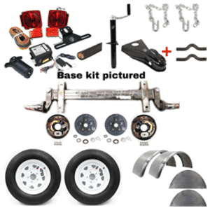 3,500 lbs. Torsion Brake Axle Trailer Kit (15" wheels)