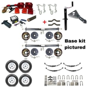 7,000 lb. Tandem Brake Axle Trailer Kit (both axles with brakes)