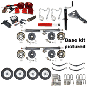 14,000 lb. Brake Axle Trailer Kit (both axles with brakes)
