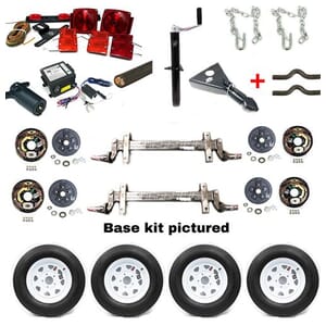 7,000 lb. Tandem Brake Torsion Axle Trailer Kit (both axles with brakes)