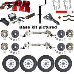 14,000 lb. Brake Torsion Axle Trailer Kit (both axles with brakes)