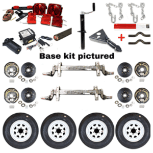 10,400 lb. Brake Torsion Axle Trailer Kit (both axles with brakes)