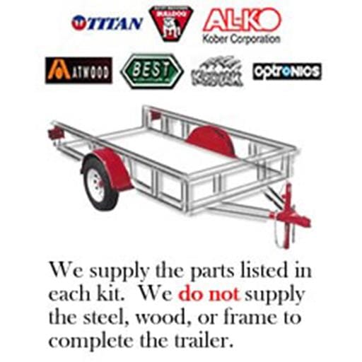 10,400 lb. Tandem Disc Brake Axle Trailer Kit