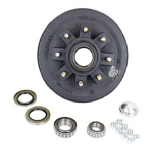 TruRyde® 8-6.5" Bolt Circle Trailer Hub/Drum with Parts for a 7,000 lbs. Trailer Axle - 42865LB3E