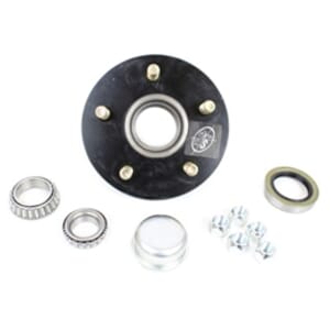 TruRyde® 5-5.5" Bolt Circle Trailer Hub with Parts for a 3,500 lbs. Trailer Axle - 555LB1E