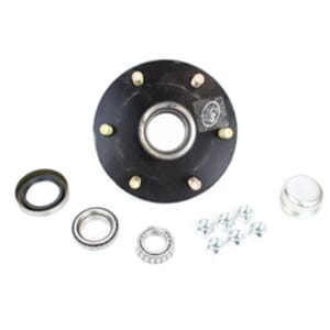 TruRyde® 6-5.5" Bolt Circle Trailer Hub with Parts for a 3,500 lbs. Trailer Axle - 655LB1E