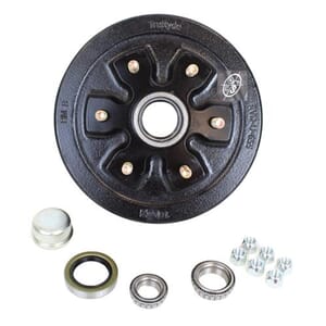 TruRyde® 6-5.5" Bolt Circle Trailer Hub/Drum with Parts for a 3,500 lbs. Trailer Axle - 655LB3E