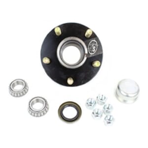 TruRyde® BT8 5-4.5" Trailer Hub with Parts for a 2,000 lbs. Trailer Axle - BT122E