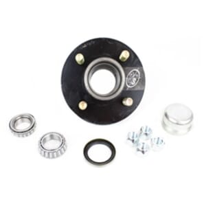 TruRyde® BT9 4-4" Trailer Hub with Parts for a 2,000 lbs. Trailer Axle - BT1219E