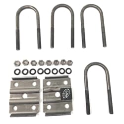 Southwest Wheel® U-Bolt Kit for 3,500 lbs. 2 3/8" Trailer Axle 6.25" Length - APUBR238LBX