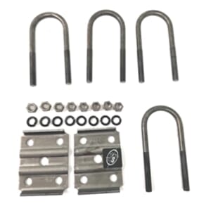 Southwest Wheel® U-Bolt Kit for 3,500 lbs. 2 3/8" Trailer Axle 6.25" Length - APUBR238LBX