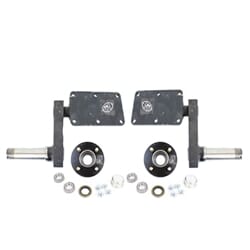 Adjustable 425 lb. Torsion Half Axles with 4-4" Bolt Circle Hubs - FR425SBT121