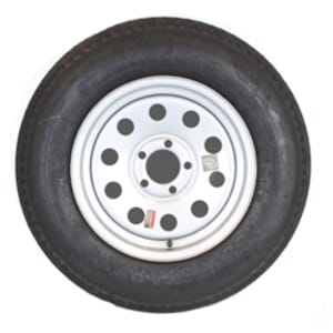 15" Silver Modular Wheel and Bias Tire ST20575D15C with a 5-4.5" Bolt Circle - 128694GCCWT31B-PMK