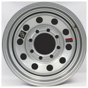 Sixteen Inch Silver Modular 8-6.5" Bolt Circle Wheel - 128702GCC