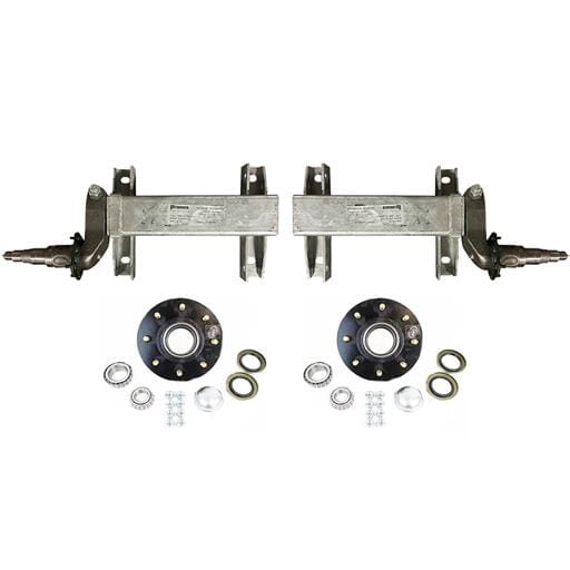 7,000 lb. Torsion Half Axles with 8-6.5" Bolt Circle Hubs - FR7000B42865LB1
