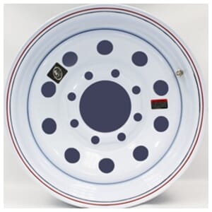 Sixteen Inch White Modular 8-6.5" Bolt Circle Wheel - 128702