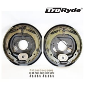 Pair of 12"x2" TruRyde® Electric Brake Assemblies for 5,200 lbs. to 7,000 lbs. Trailer Axles - 23134-IPS