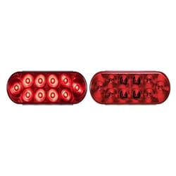 Optronics 6” Oval Sealed LED Stop/Turn/Taillight (10 diodes) - STL72RBK