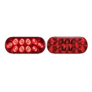 Optronics 6” Oval Sealed LED Stop/Turn/Taillight (10 diodes) - STL72RBK