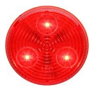 Optronics Red 2” Round Sealed LED Marker/Clearance Light - MCL55RBK