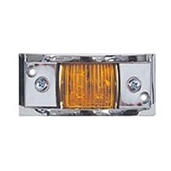Optronics Amber Chrome Plated LED Marker/Clearance Light - MCL81AB
