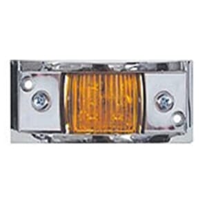 Optronics Amber Chrome Plated LED Marker/Clearance Light - MCL81AB