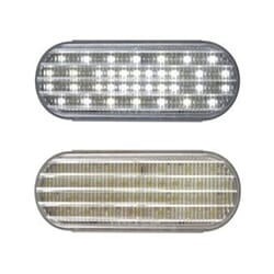 Optronics 6 Inch Oval 36-LED clear back-up light, recess mount, standard 2-pin connection, 12V - BUL52CBK