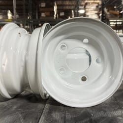 Eight Inch Four Lug White Trailer Wheel - 40800
