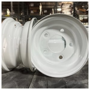 Eight Inch Four Lug White Trailer Wheel - 40800