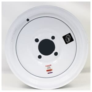 Twelve Inch Four Hole Solid White Trailer Wheel - 41200