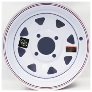 Twelve Inch Four Hole White Spoke Trailer Wheel - 41200WS