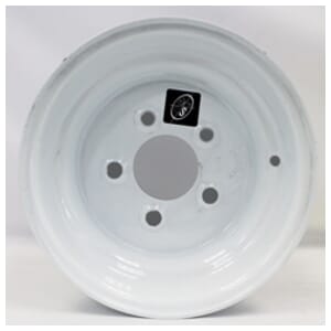 Ten Inch Five Lug White Trailer Wheel - 51000