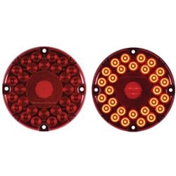 Optronics 7" Round LED Transit Light (Red) - STL90RBK