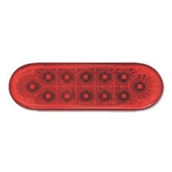 Optronics Miro-Flex 6” Oval Sealed LED Stop/Turn/Taillight Red - STL22RBK