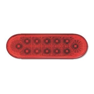 Optronics Miro-Flex 6” Oval Sealed LED Stop/Turn/Taillight Red - STL22RBK