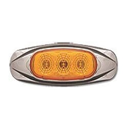 Optronics Amber Miro-Flex Mini Star Sealed LED Marker/Clearance Light (3 Diodes) - MCL17AB