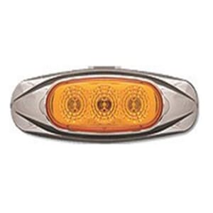 Optronics Amber Miro-Flex Mini Star Sealed LED Marker/Clearance Light (3 Diodes) - MCL17AB