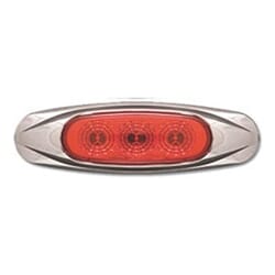 Optronics Red Miro-Flex Mini Star Sealed LED Marker/Clearance Light (3 Diodes) - MCL17RB