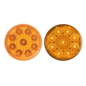 Optronics Amber 2” Miro-Flex Round Sealed LED Marker/Clearance Light - MCL50ABK