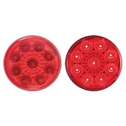 Optronics Red 2” Miro-Flex Round Sealed LED Marker/Clearance Light - MCL50RBK
