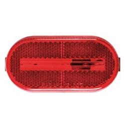 Optronics Red Oval Reflector Marker/Clearance Light - MC38RB
