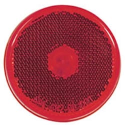 Optronics Red Sealed 2.5" Round Side Marker/Clearance Light with Reflectorized Lens - MC57RBK