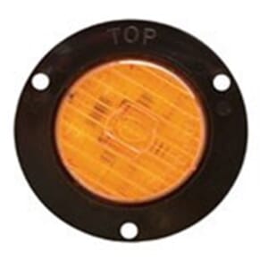 Optronics Amber 2" Round Flange Mount LED Marker/Clearance Light - MCL52ABK