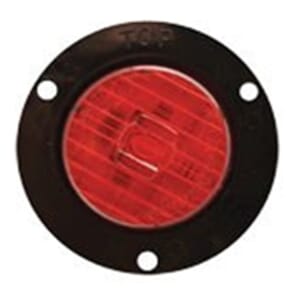 Optronics Red 2" Round Flange Mount LED Marker/Clearance Light - MCL52RBK